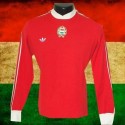 Camisa retrô Seleção da Hungria vermelha ML -1980