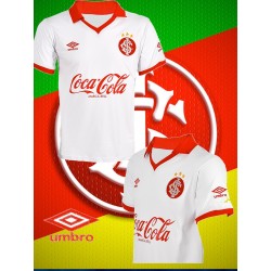 Camisa retro Internacional branca umbro manga curta