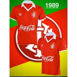 Camisa retrô inter umbro vermelha 1989.