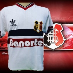 Camisa retro Santa Cruz Futebol Clube logo banorte 1986