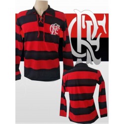 Camisa retrõ Flamengo lubrax manga longa