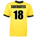 Camisa Retrô Seleção amarela topper , Socrates1986