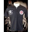 Camisa retrô gola polo preta St Pauli - ALE