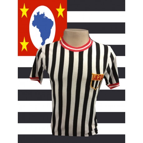 Camisa retrô Santos -Polo Preta