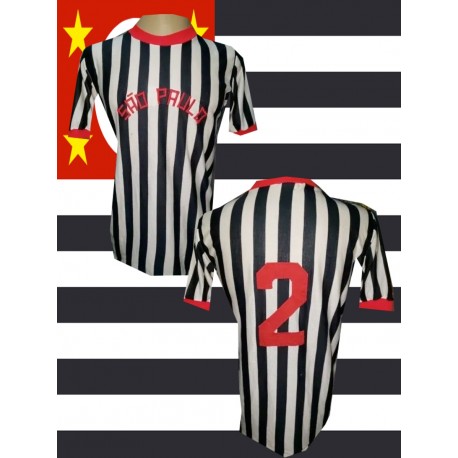 Camisa retrô Santos -Polo Preta