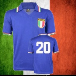 Camisa retrô Italia 1982