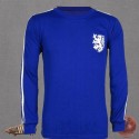 Camisa retrô Holanda goleiro azul ML - 1970