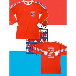 Camisa retrô Holanda 1980 logo