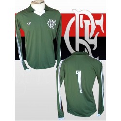 Camisa retrô Flamengo 1981 manga longa