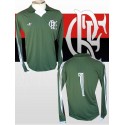 Camisa retrô Flamengo goleiro lubrax verde ML década 80
