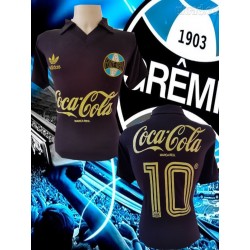 camisa retrô branca gremio manga curta