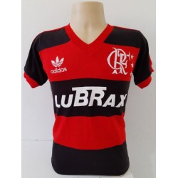 Camisa retro flamengo lubrax gola em V