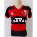 Camisa retrô Flamengo lubrax gola em V