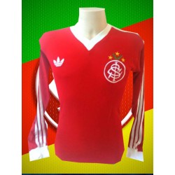 Camisa retrô Internacional Louro Verde 1980-1981.