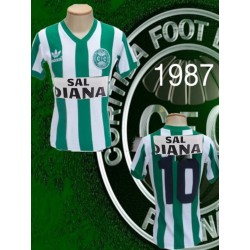 Camisa retro Coritiba brîtania 1987 manga curta