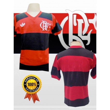 Camisa retrô Flamengo logo 1982