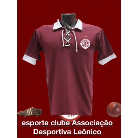 Camisa retrô Desportiva Leônico cordinha