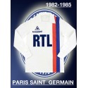 - Camisa retrô Paris Saint Germain branca RTL- FRA