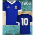 Camisa retrô Argentina azul le Coq away -1986