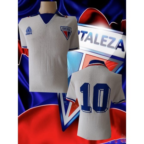 Camisa retro Fortaleza branca logo