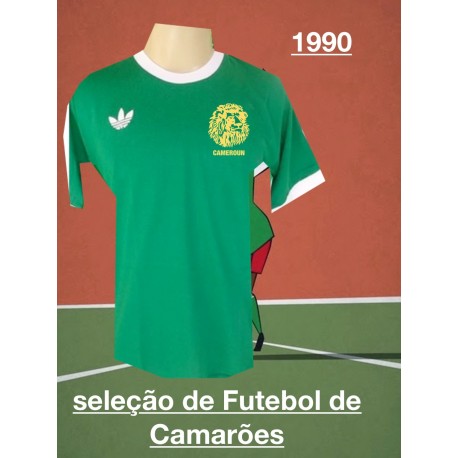 Camisa retrô Roger Milla Camarões -1980