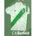 Camisa retrô Banfield branca logo- ARG