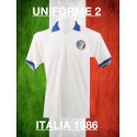 Camisa retrô Italia branca 1986