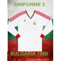 Camisa retrô da Bulgaria ML Branca- 1986