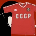 Camisa retrô CCCP logo vermelha 1986 -