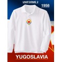 Camisa retrô Yugoslavia branca ML-1958