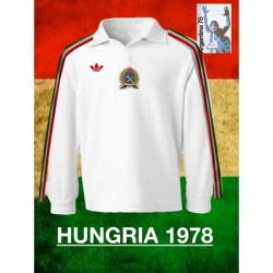 Camisa retrô Seleção da Hungria branca ML -1978