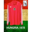 Camisa retrô Seleção da Hungria vermelha ML -1978