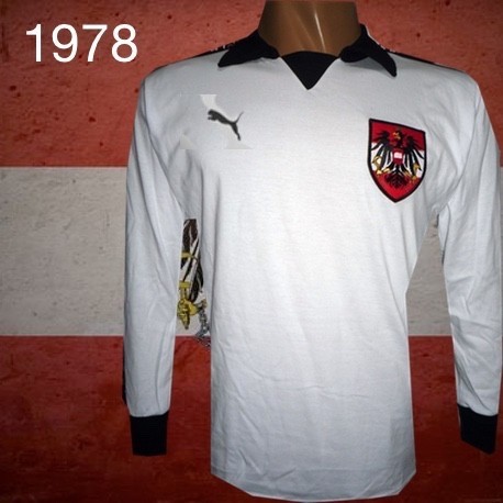 Camisa retrô Austria branca ML- 1978