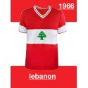 Camisa retrô Libano vermelha. 1966