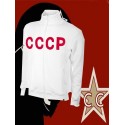 Jaqueta retrô branca CCCP 1960