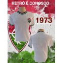 Camisa retrô Fluminense tricolor branca -1973