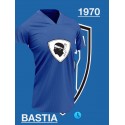 Camisa retrô SC Bastia 1970 . FRA