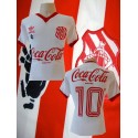 - Camisa retrô Bangu branca coca cola