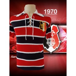 Camisa retrô Santa cruz branca logo
