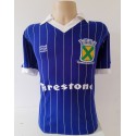 Camisa retrô Santo André Firestone azul 1985