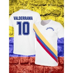 Camisa retrô Colombia Valderrama