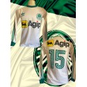 Camisa retrô palmeiras branca Agip ML1987 -88.