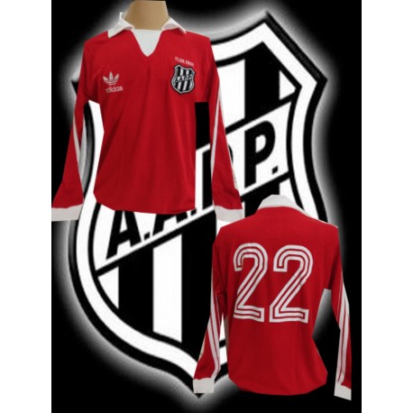 Camisa retrô Ponte Preta goleiro vermelha