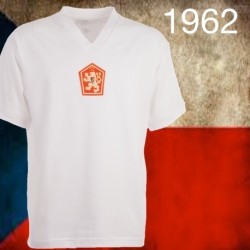 Camisa retrô Tchecoslovaquia branca 1962