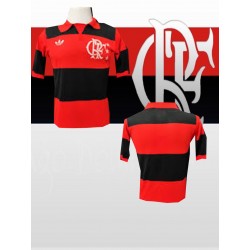 Camisa retrô Flamengo branca lubrax