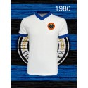 Camisa retrô Clube de Bruges branca 1970 - BEL