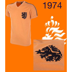 Camisa retrô Holanda 1980 logo