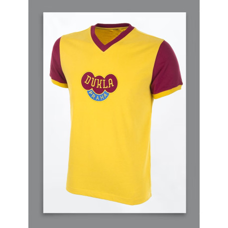 Camisa retrô Dukla Praga amarela