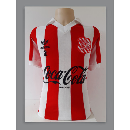 - Camisa retrô Bangu listrada logo coca cola 1985.