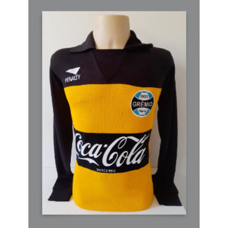 Camisa retrô Grêmio Mazarópi coca cola ML-1989